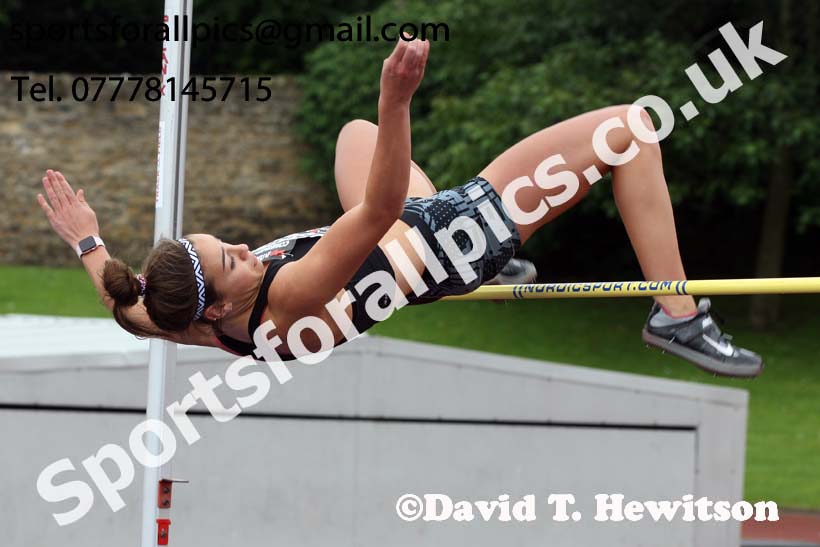 Womens heptathlon high jump, EAP International Cominted Events, Hexham. Photo: David T. Hewitson/Sports for All Pics